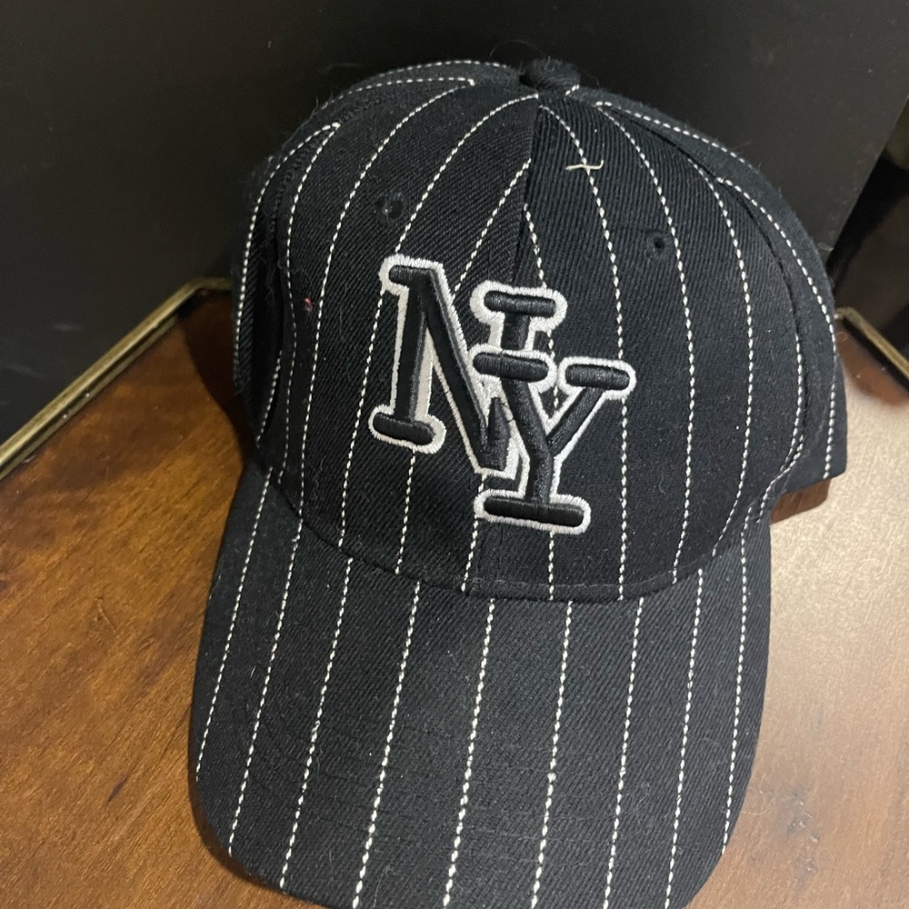 Black Striped NY Cap